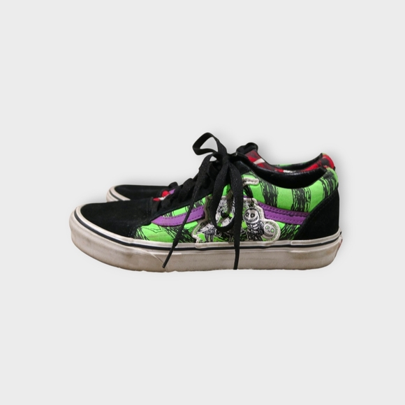 Vans off the Wall Tim Burton Nightmare Before Christmas womens size 7 mens 5.5 - Picture 2 of 8